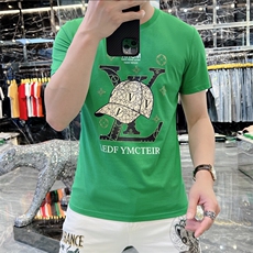 新款时尚高端精品欧货夏季男T恤短袖潮流抖音A227B-A-713-P45，男装T恤，电商A227B（原钱塘4066-1）