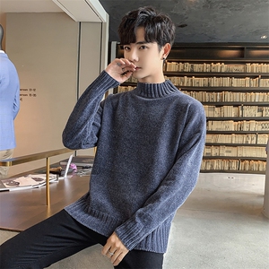 Tim-5815毛衣男秋冬季宽松保暖外套男士韩版潮流个性针织衫图片