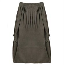 简约百搭棉麻纯色文艺半身裙2025年夏季潮流舒适，女装半身裙，风姿绰