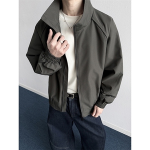 春季新款美式高街潮流飞行服男士立领夹克外套2619-P45图片