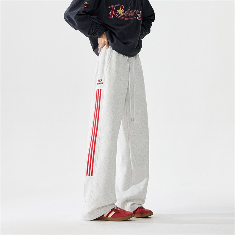 春季新款美式潮流运动三条杠宽松百搭卫裤B315-K158-特p40控78图片