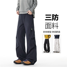 抖音品质户外机能侧边褶皱设计休闲冲锋裤B315-K26063-特p35控68，男装休闲裤，电商B315
