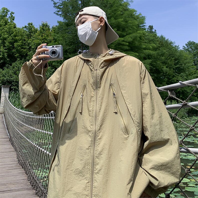 轻薄防晒衣男女款夏季潮牌透气防晒服外套宽松户外上衣F017-P45,男装夹克,星座308B-2