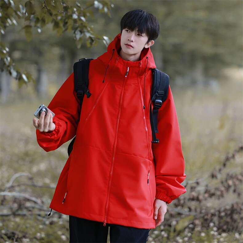 Cityboy情侣时尚连帽冲锋衣外套夹克团体班服,男装夹克,星座301D-5(原星座1415）