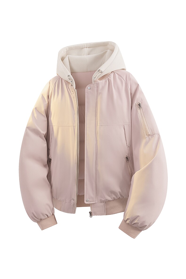 立体冬季大码羽绒棉服棉袄连帽假两件韩版宽松外套A436-2583-P95,男装棉衣,电商A436