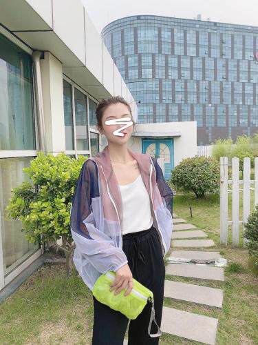 网纱二面穿防晒，女装，曵袖