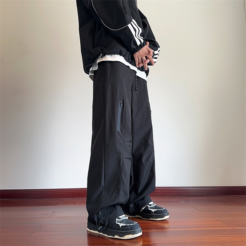 2025秋季新款潮流机能拉链褶皱设计冲锋裤B315-K23555-p50控68,男装休闲裤,电商B315