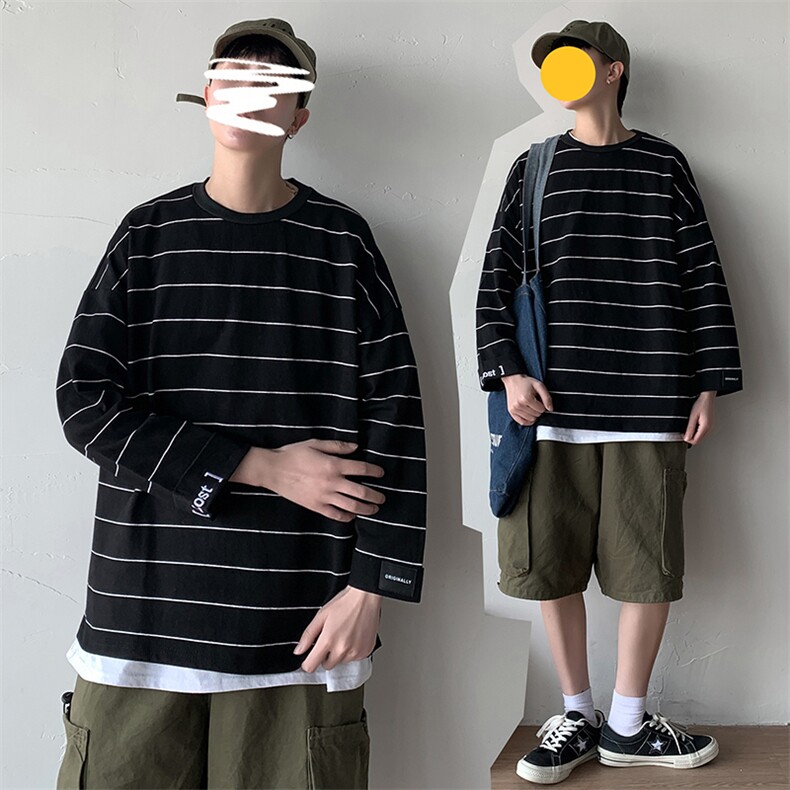【】A003-T717-P40夏装条纹港风时尚T恤几物,男装T恤,电商A003