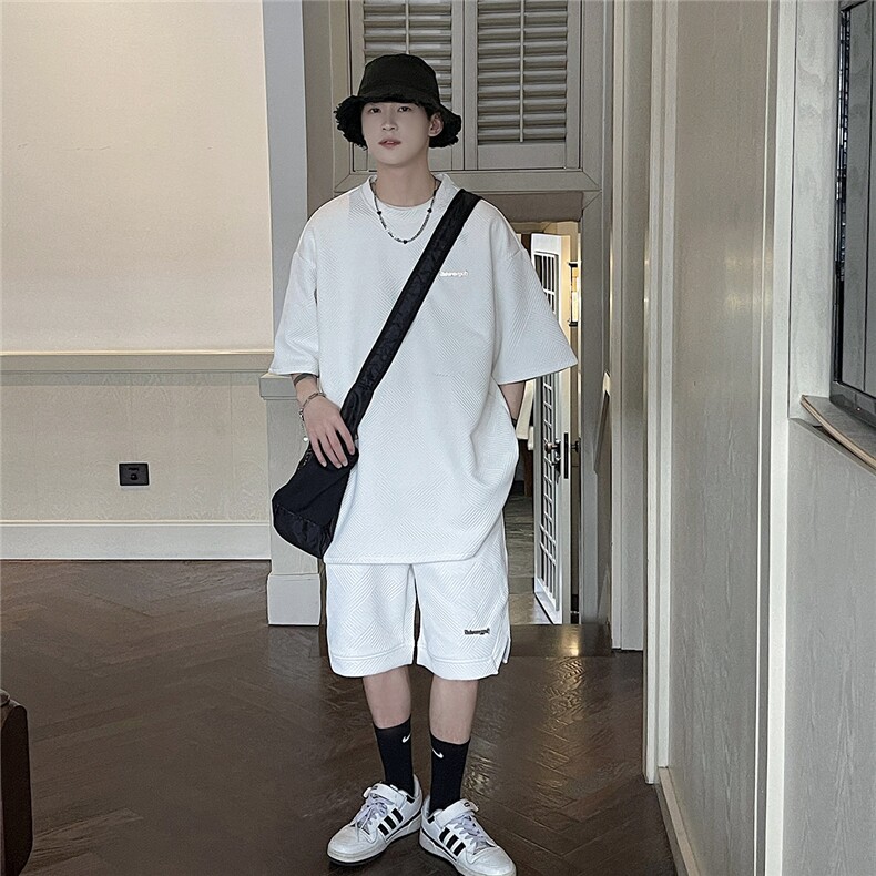 1短袖T恤男DT8771P30短裤男DK8772P45大码休闲套装TZ8773P75控,男装T恤,星座226-2