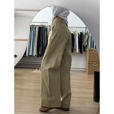 AK2150-P58美式高街春秋新款高腰休闲阔腿牛仔裤，女装休闲裤，星座617A-2