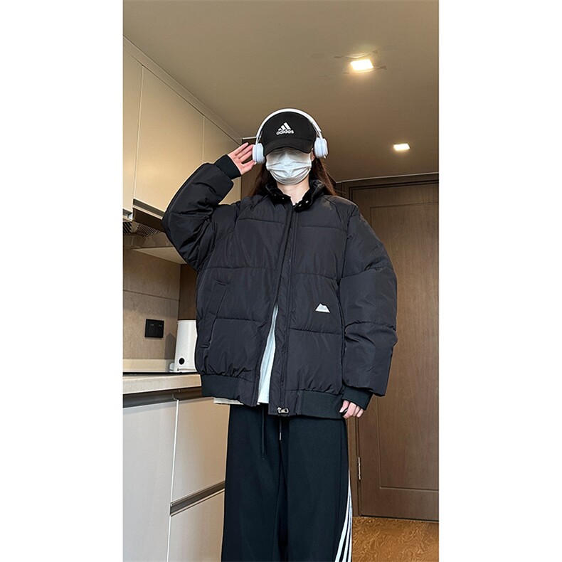 自家图 短款飞行立领棉服男宽松加厚保暖情侣厚外套 MY21-P78图片