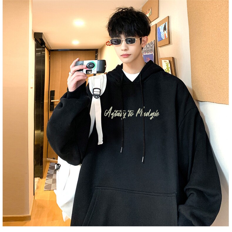抖音供货、重磅360克现货加绒印花连帽卫衣HD019-1-LMWY44113-P40,男装卫衣,电商019-1