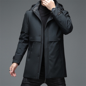 2023冬季新款脱卸帽羽绒服灰鸭绒外套中年爸爸装SFT98058-P260图片