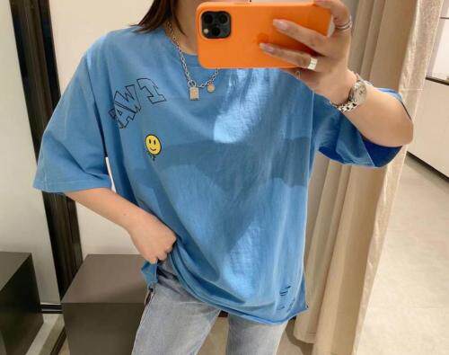 夏季新款笑脸T恤，女装T恤，郦歌贝妮