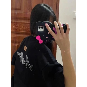 万针全刺绣工艺抖音得物高品质260克重磅纯棉双纱美式高街短袖T恤图片