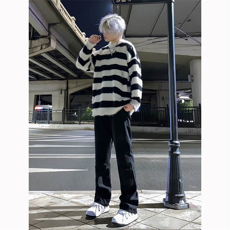 B221美式ins高街暗黑小众情侣款刺绣小脚休闲裤LK23039-P60控78,男装休闲裤,电商B221