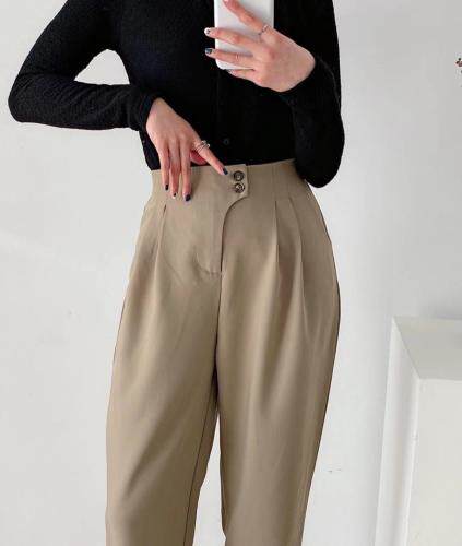 斜门襟西裤，女装，FMV