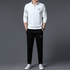 S3066-2钱塘2020-2中青年男士春秋薄款时尚休闲百搭卫衣P137，男装休闲套装，钱塘207-2