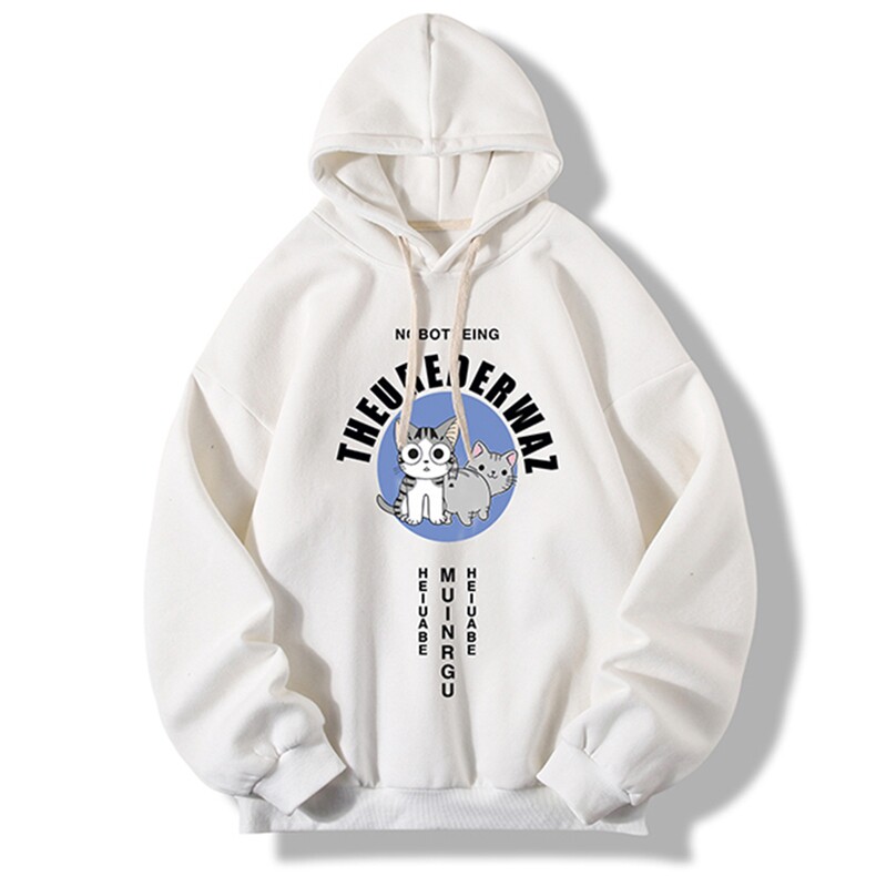 纯棉连帽卫衣男大码运动帽衫宽松薄WY2160-P35加绒款-P40,男装卫衣,电商A040