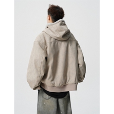 706-LK8244-P128现货冬季男士保暖连帽棉服男复古座山雕外套，男装棉衣，星座706
