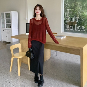 2025春秋季新款韩版针织小衫吊带裙两件套女高级感显瘦连衣裙套装图片