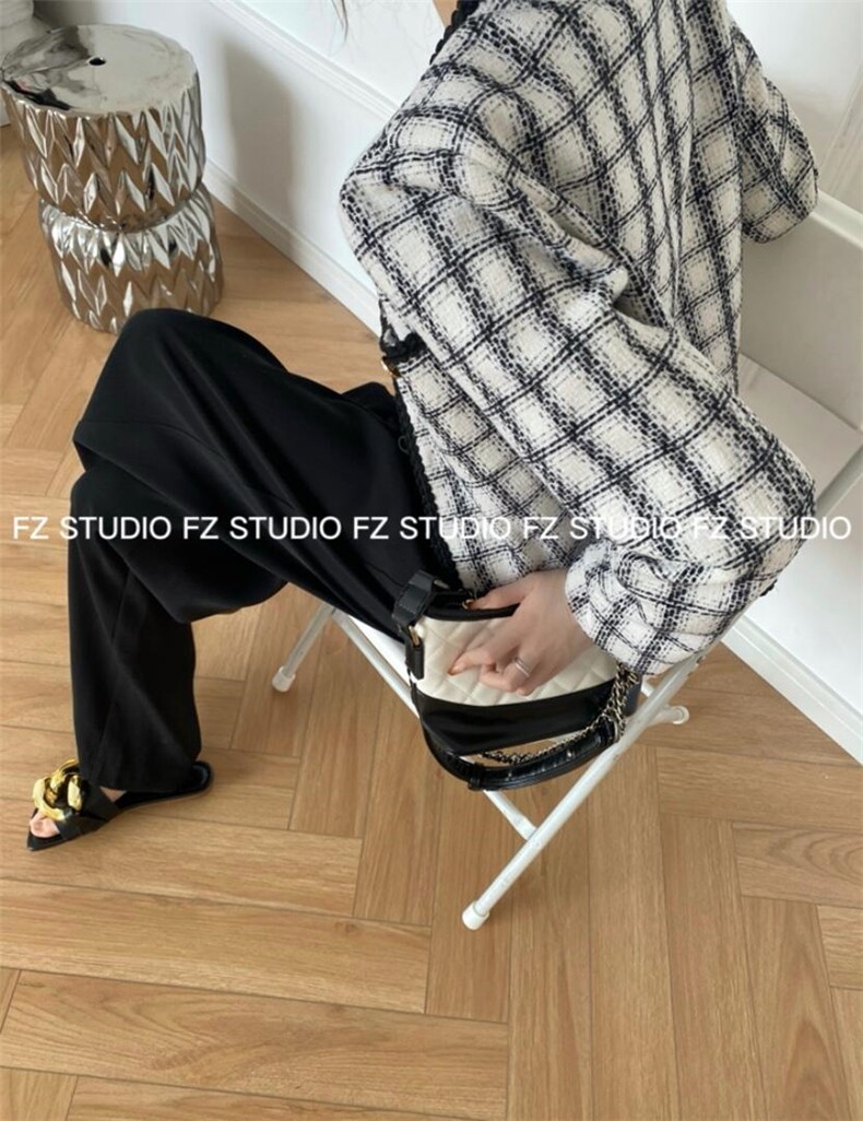 现货，黑白格小香外套，其它，F/TU