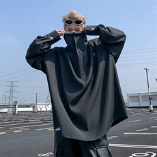 F229-P482024春秋新款设计感小众衬衣男风不规则高级感衬衫，男装衬衫，星座512-6