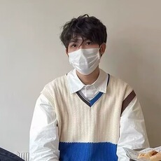 3130-P44无袖v领针织背心男春秋款外穿马甲ins原宿风撞色日系，男装背心/马甲，电商B323A