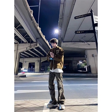 拿图不拿货cleanfit牛仔裤男褶皱微喇裤子KZA16-P63，男装牛仔裤，星座1007（原301D）