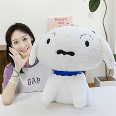小白可爱呆萌小白狗公仔抱枕超软玩偶生日礼物狗狗