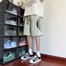 2025夏季新款条纹撞色速干宽松休闲短裤B315-K25526-特p25控48，男装牛仔裤，电商B315
