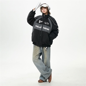 印花机车户外赛车M-5XL大码：涤纶棉衣男白底78179P128控178,棉衣,星座227-7