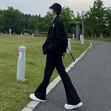 纯色cleanfit冰丝裤子马吉拉那不勒斯微喇西裤XK01-TP30，男装西裤，星座310A-4