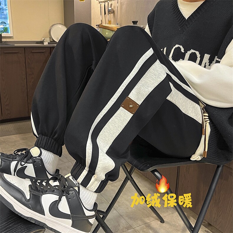 秋冬加绒加厚运动休闲卫裤712-KK370P60,男装休闲裤,星座712