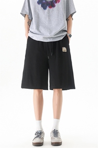 8XL-M 2025夏季特大码阔腿短裤男高街ins宽松垂感休闲裤DK1510P45图片