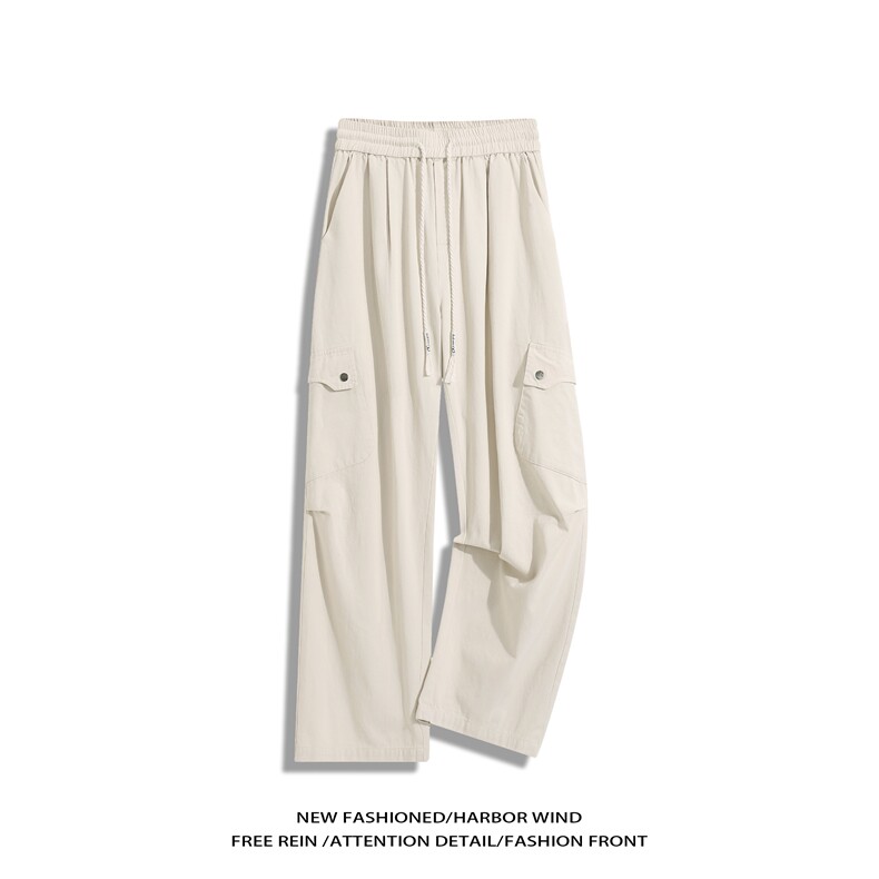 秋季新款高街美式抽绳大口袋宽松工装裤B315-K25300-特p45控88图片
