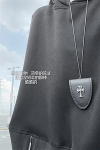 26春款下摆袖口拉链开叉设计个性上衣廓形连帽卫衣HY807P55控88图片