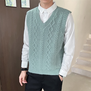 2025男士假两件卫衣衬衫领新款刺绣针织打底衫CS38-P78控118图片