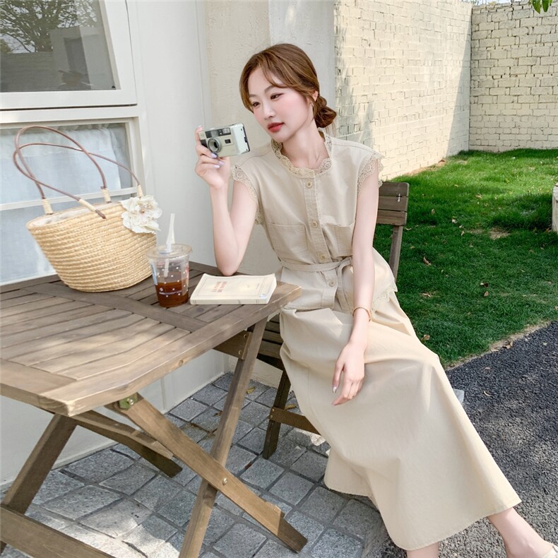 现货--2025年夏季新款系带套装P155K218,女装套装/套裙,浪娴服饰