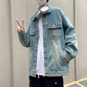 2023秋季男士宽松牛仔夹克休闲港风外套JK0283-P65图片