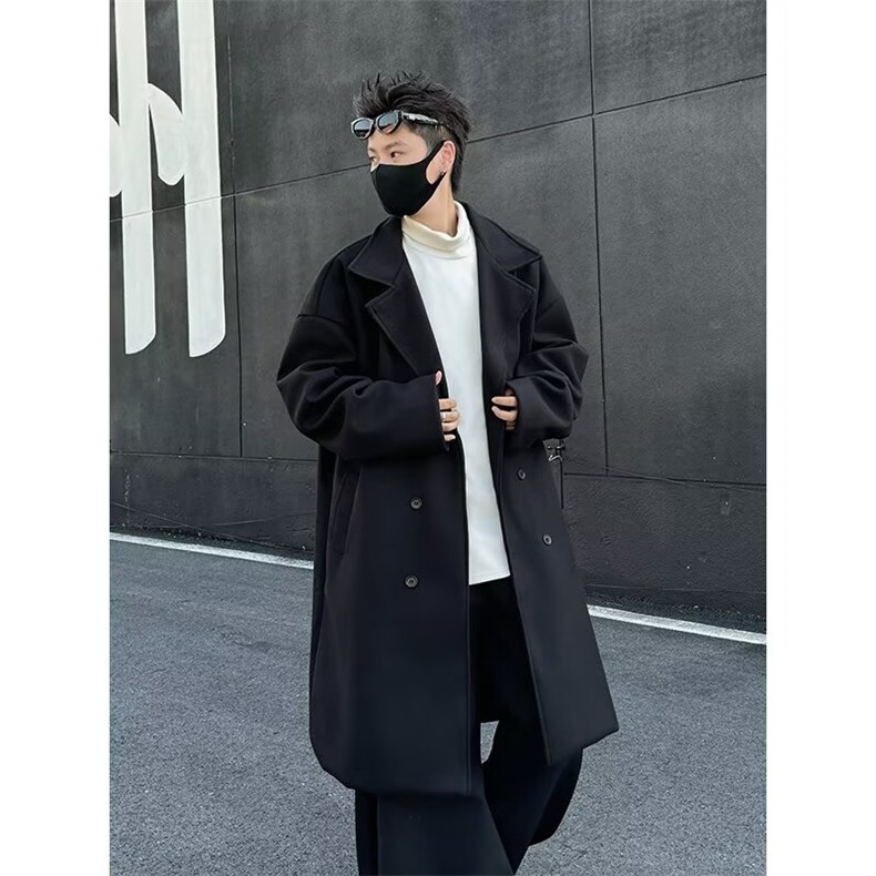 长款风衣外套女秋装2025新款宽松系带显瘦大衣今年流行高级感外套,男装风衣,星座506A