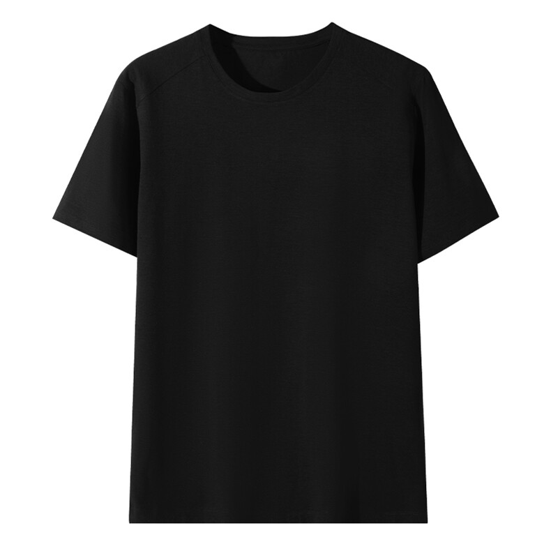 速干凉感棉短袖T恤时尚百搭休闲风，男装T恤，玖雅羊绒