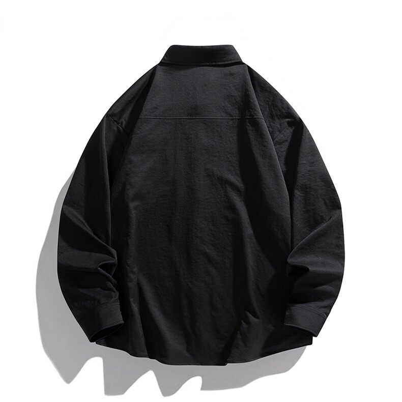 新款现货衬衫男纯色长袖帅气开衫外套DSA157B-CS4541-特P36,男装衬衫,电商A157B