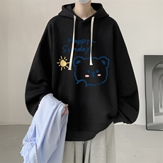 连帽卫衣男大码运动服帽衫外套WY2309-P35加绒款-P40，男装卫衣，电商A040