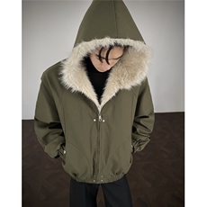 CLEANFIT座山雕棉服美式高街设计感重磅连帽外套A170-M899-TP110，男装棉衣，电商A170