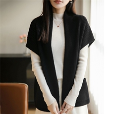 2026年秋季时尚百搭休闲带兜披肩，披肩，佳绒包芯纱店