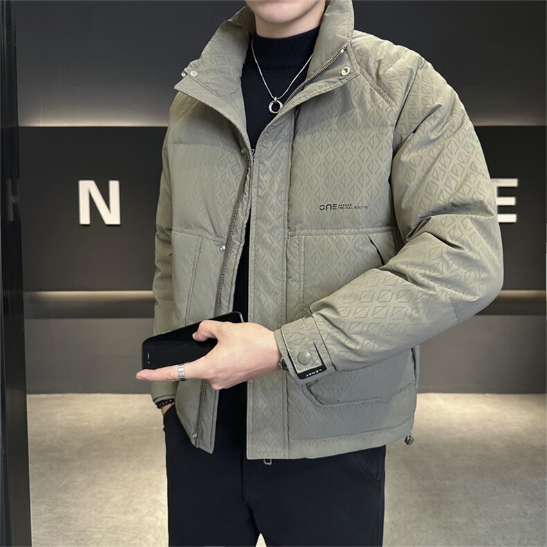 2025冬季DS-A225标新款男士立领白鸭绒羽绒服夹克885506-P150，男装夹克，电商A225