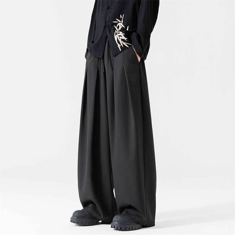 2025秋季新款风无影墙休闲长裤阔腿裤男女K61-p68控89，男装休闲裤，电商A021