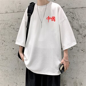 Q11276-P30 春夏季七分袖t恤男大码五分袖男短袖中袖   大皂风图片