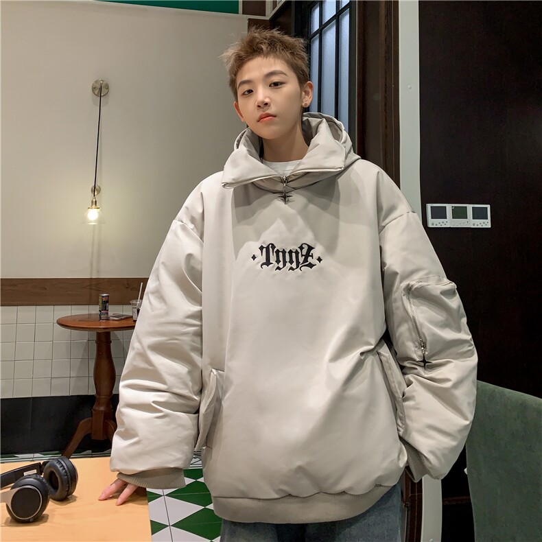 高品质冬季套头小众设计加厚棉衣卫衣保暖外套MWY2311-P115控158,男装棉衣,电商B370